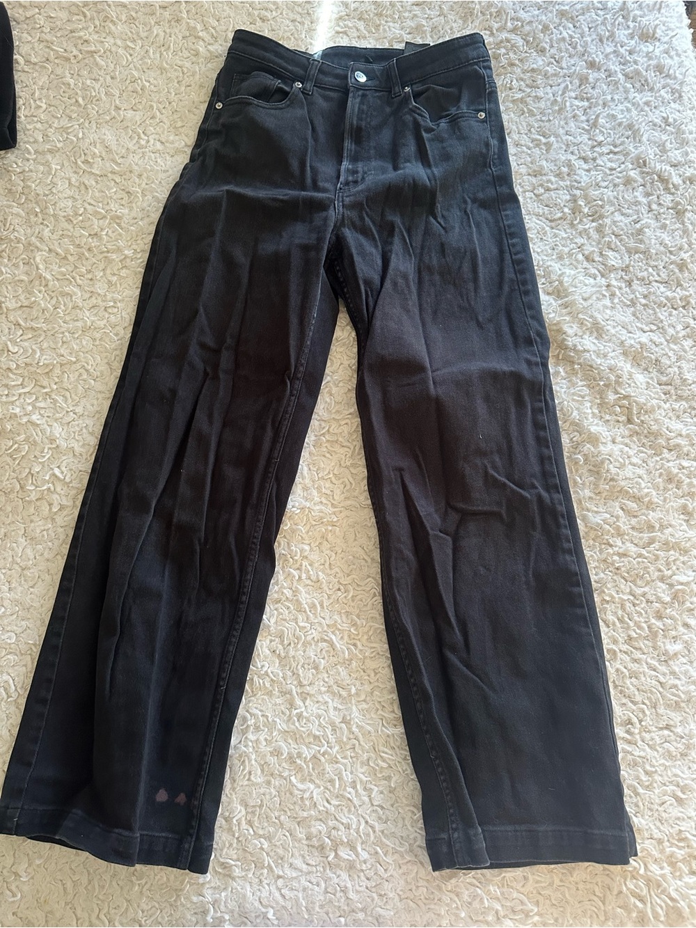 H&M Black Straight Leg Jeans
